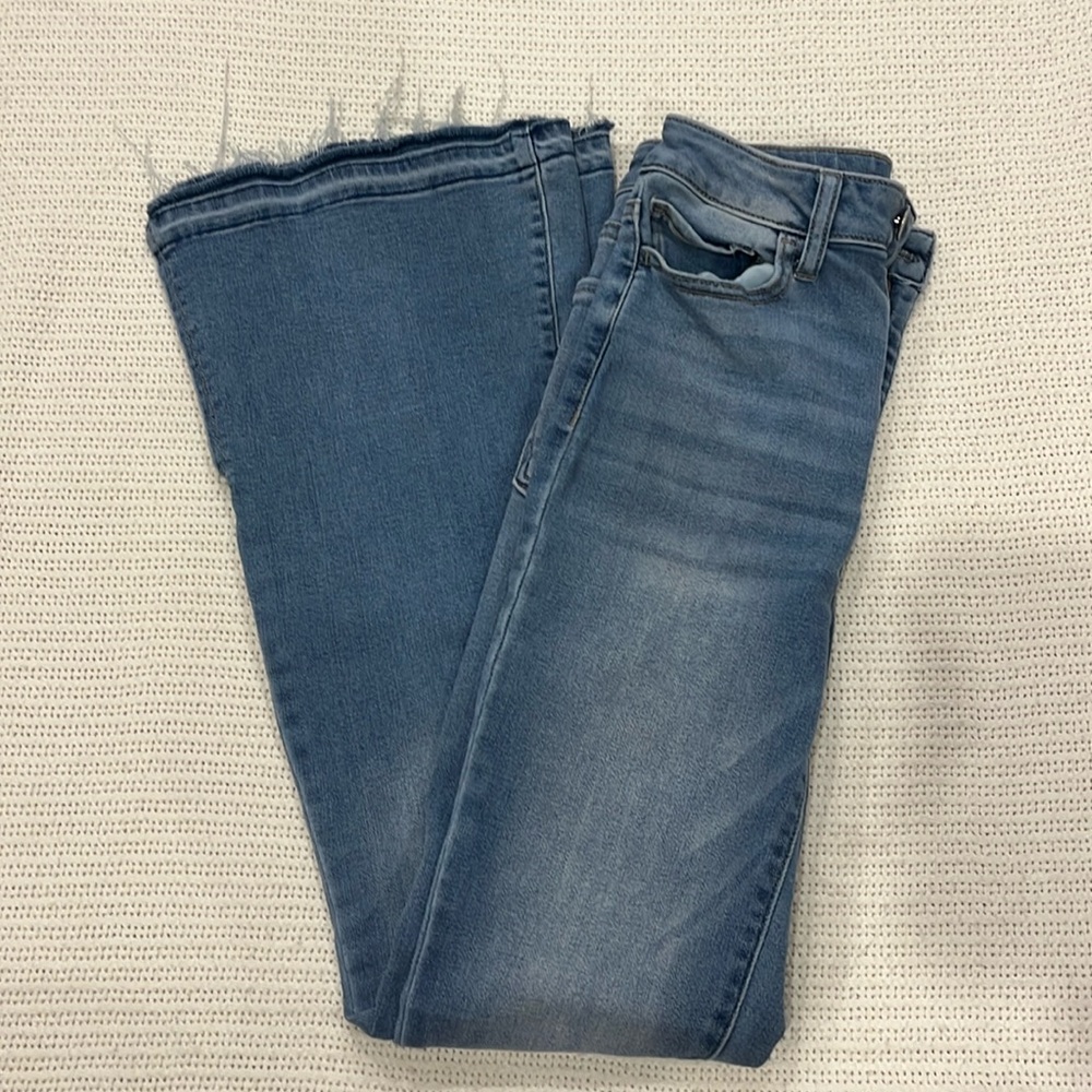 Light Wash High Rise Flare Jegging Jeans